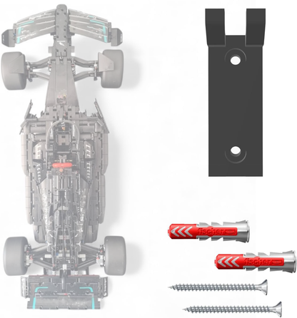 Wall Mount Display Hook Compatible with Lego 42171 Mercedes-AMG F1 W14 E Performance - Wall Display for Technic Race Car Model