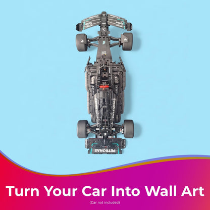 Wall Mount Display Hook Compatible with Lego 42171 Mercedes-AMG F1 W14 E Performance - Wall Display for Technic Race Car Model