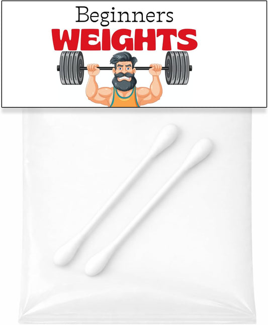 Beginners weights | Funny Birthday gift | Joke weightlifting present | Bday card filler Seceret Santa | Gag gift | Gifts for him