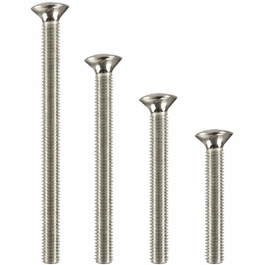 Electrical Socket Screws | Assorted Pack | 40 Pieces | 4 Lengths | 35, 40, 50, 75mm | Socket Faceplate Fixings Replacement Screws