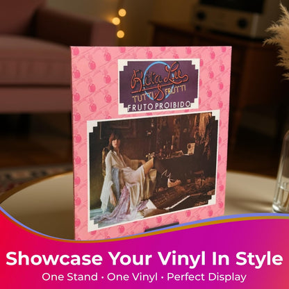 Now Playing Vinyl Record Stand – Modern Display Holder, Premium Plastic Vinyl Stand, Now Spinning Record Accessories