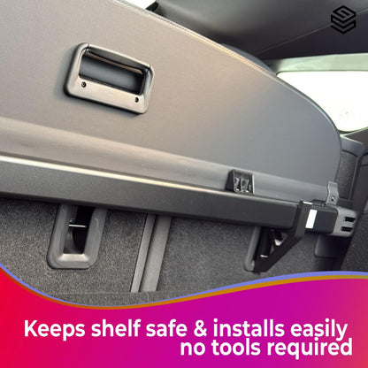 Rear Parcel Shelf Bracket Mount Compatible with OMODA 9 - Boot Storage Kit | Securely Mounts Parcel Shelf Behind Seats | Fast Installation | Tailored for OMODA 9