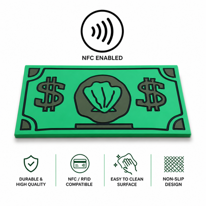 Krabby Cash Tap to Pay Card Holder | Printed Bill Wallet, Novelty Gift