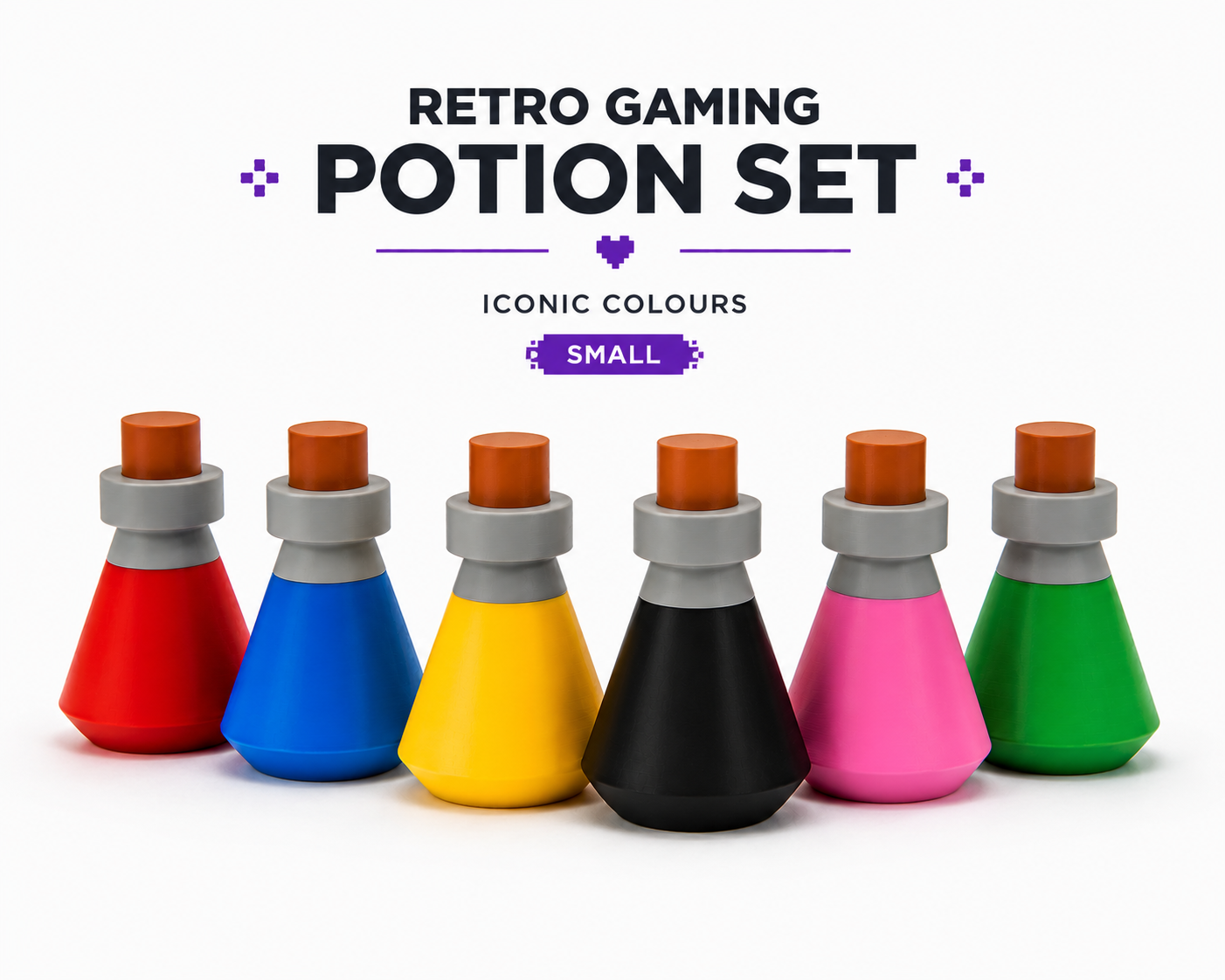 Potion Bottle Display Holder (Small) – Retro RPG Inspired Storage