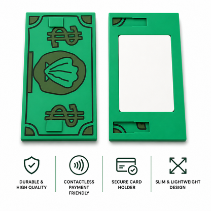 Krabby Cash Tap to Pay Card Holder | Printed Bill Wallet, Novelty Gift
