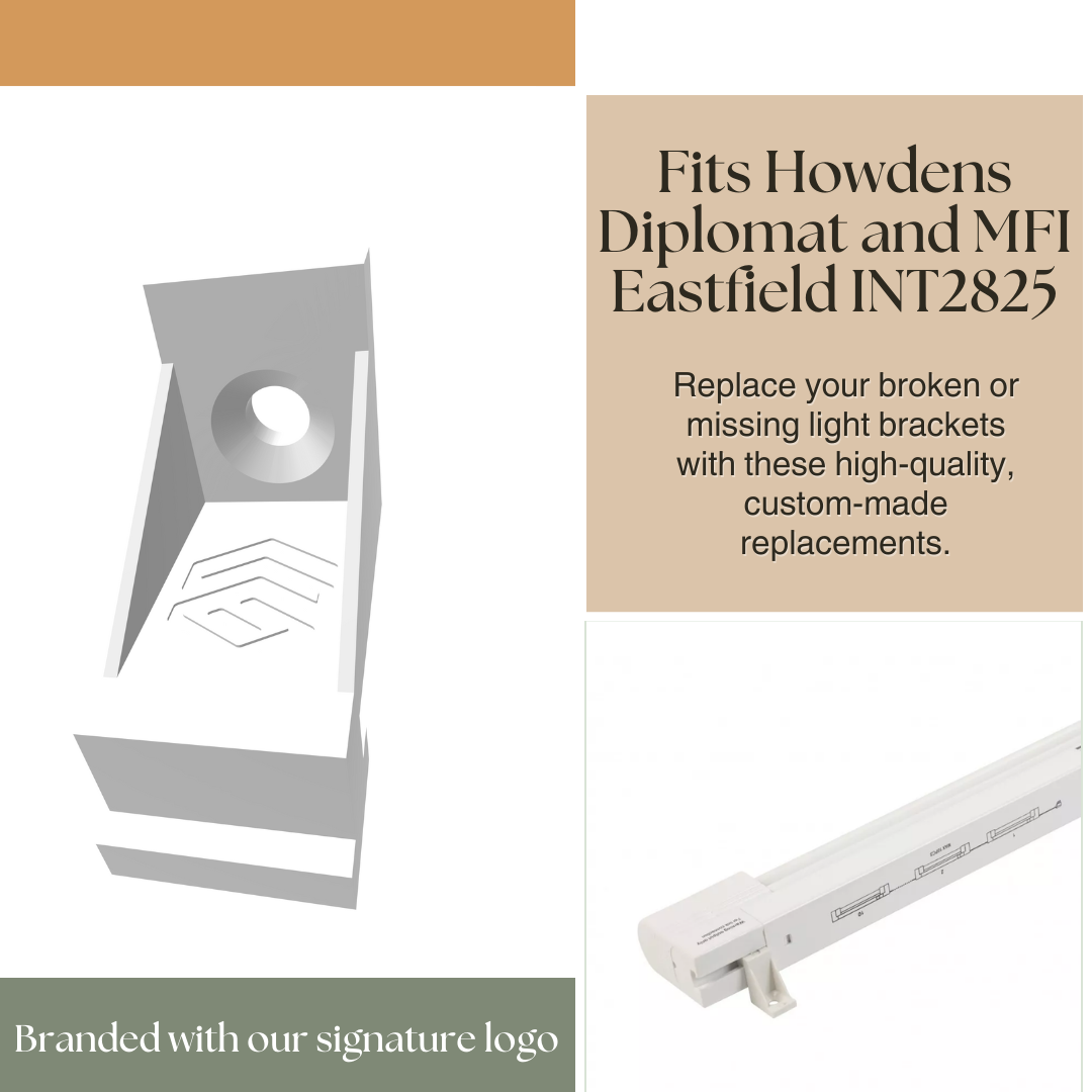 Light Bracket Compatible with Howdens Diplomat / MFI Eastfield INT2825 - (2-Pack) INT2826