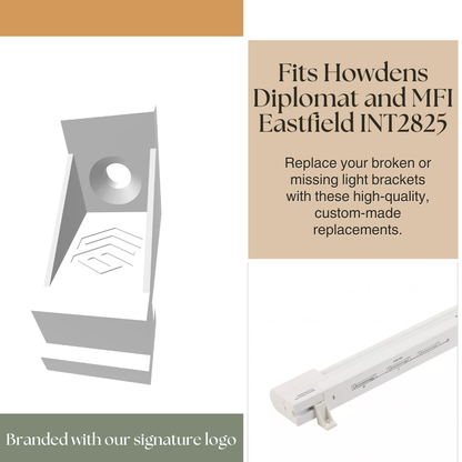 Light Bracket Compatible with Howdens Diplomat / MFI Eastfield INT2825 - (2-Pack) INT2826