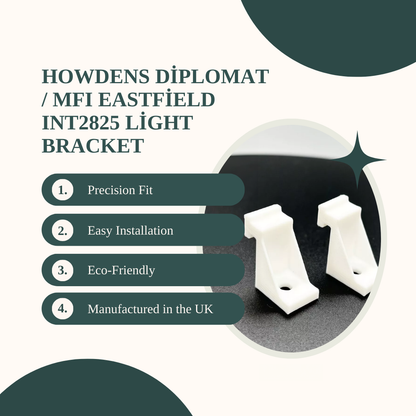 Light Bracket Compatible with Howdens Diplomat / MFI Eastfield INT2825 - (2-Pack) INT2826