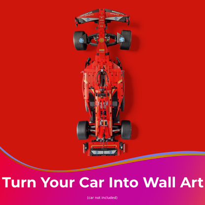 Wall Mount Hook Bracket Compatible with Lego F1 Technic Ferrari SF-24 42207 – Secure Wall Mount Easy Install