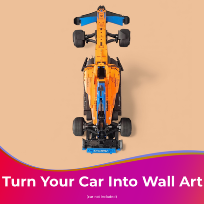 Wall Mount Display Hook Compatible with LEGO 42141 Technic McLaren Formula 1 Car – Secure Wall Mount for F1 Race Car Model Building Set Display