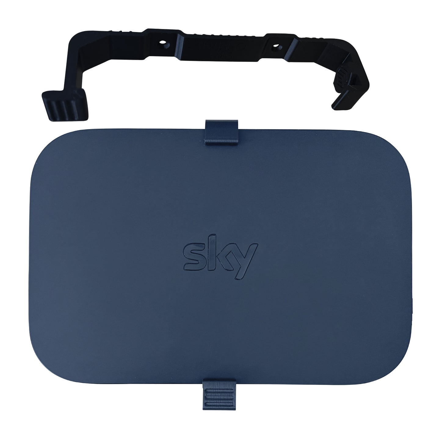 Compatible Wall Mount Bracket for Q Mini Box by Sky – Space-Saving Design – Black – Made in the UK